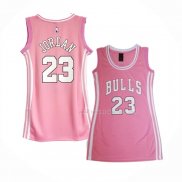 Maillot Femme Chicago Bulls Michael Jordan NO 23 Icon Rosa