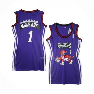 Maillot Femme Toronto Raptors Tracy McGrady NO 1 Volet