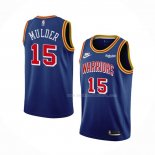 Maillot Golden State Warriors Mychal Mulder NO 15 75th Anniversary Bleu