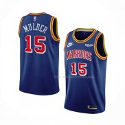 Maillot Golden State Warriors Mychal Mulder NO 15 75th Anniversary Bleu