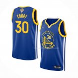 Maillot Golden State Warriors Stephen Curry NO 30 Icon 2022 NBA Finals Bleu