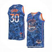 Maillot Golden State Warriors Stephen Curry NO 30 MVP Bleu