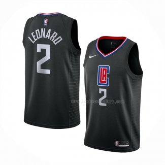 Maillot Los Angeles Clippers Kawhi Leonard NO 2 Statement 2019-20 Noir