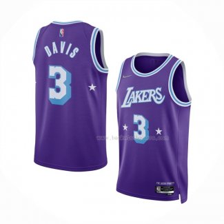 Maillot Los Angeles Lakers Anthony Davis NO 3 Ville Edition 2021-22 Volet