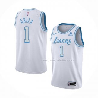 Maillot Los Angeles Lakers Trevor Ariza NO 1 Ville 2021-22 Blanc