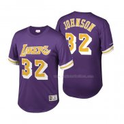 Maillot Manga Corta Los Angeles Lakers Magic Johnson NO 32 Volet