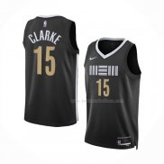 Maillot Memphis Grizzlies Brandon Clarke NO 15 Ville 2023-24 Noir