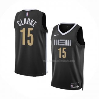 Maillot Memphis Grizzlies Brandon Clarke NO 15 Ville 2023-24 Noir