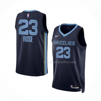 Maillot Memphis Grizzlies Derrick Rose NO 23 Icon Bleu