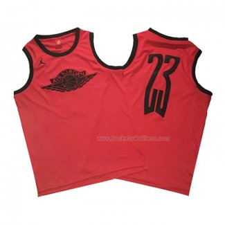 Maillot Michael Jordan NO 23 Wings Special Rouge