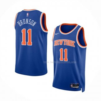 Maillot New York Knicks Jalen Brunson NO 11 Icon 2022-23 Bleu