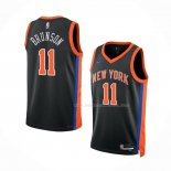 Maillot New York Knicks Jalen Brunson NO 11 Ville 2022-23 Noir