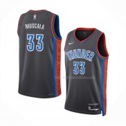 Maillot Oklahoma City Thunder Mike Muscala NO 33 Ville 2022-23 Gris