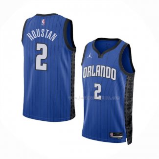 Maillot Orlando Magic Caleb Houstan NO 2 Statement 2022-23 Bleu