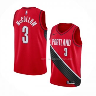 Maillot Portland Trail Blazers C.j. Mccollum NO 3 Statement Rouge