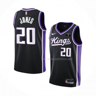 Maillot Sacramento Kings Colby Jones NO 20 Icon 2023-24 Noir