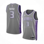 Maillot Sacramento Kings Terence Davis NO 3 Ville 2022-23 Gris