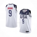 Maillot USA Jaylen Brown 2019 FIBA Basketball World Cup Blanc