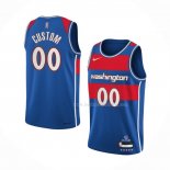 Maillot Washington Wizards Personnalise Ville 2021-22 Bleu