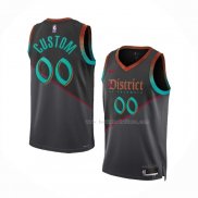 Maillot Washington Wizards Personnalise Ville 2023-24 Noir