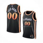 Maillot Atlanta Hawks Personnalise Ville 2022-23 Noir