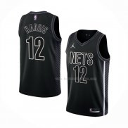 Maillot Brooklyn Nets Joe Harris NO 12 Statement 2022-23 Noir