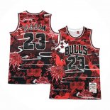 Maillot Chicago Bulls Michael Jordan NO 23 Mitchell & Ness Lunar New Year Rouge