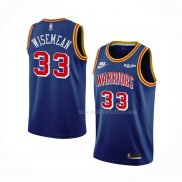 Maillot Golden State Warriors James Wiseman NO 33 75th Anniversary Bleu