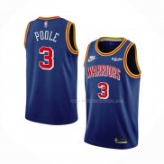 Maillot Golden State Warriors Jordan Poole NO 3 75th Anniversary Bleu