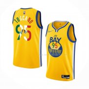 Maillot Golden State Warriors Juan Toscano-Anderson NO 95 2022 Statement Royal Special Mexico Edition Or