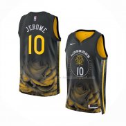 Maillot Golden State Warriors Ty Jerome NO 10 Ville 2022-23 Noir