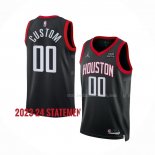 Maillot Houston Rockets Personnalise Statement 2023-24 Noir