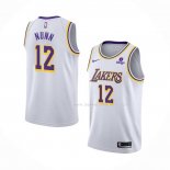 Maillot Los Angeles Lakers Kendrick Nunn NO 12 Association 2021-22 Blanc