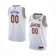 Maillot Los Angeles Lakers Personnalise Association 2021-22 Blanc