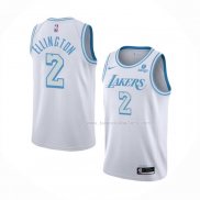 Maillot Los Angeles Lakers Wayne Ellington NO 2 Ville 2021-22 Blanc