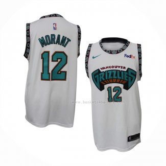 Maillot Memphis Grizzlies Ja Morant NO 12 Classic Blanc