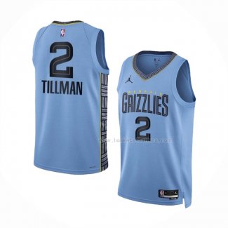 Maillot Memphis Grizzlies Xavier Tillman NO 2 Statement 2022-23 Bleu