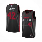 Maillot Miami Heat Kevin Love NO 42 Ville 2023-24 Noir