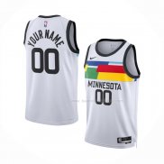 Maillot Minnesota Timberwolves Personnalise Ville 2022-23 Blanc