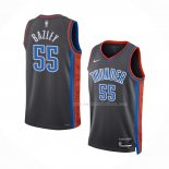 Maillot Oklahoma City Thunder Darius Bazley NO 55 Ville 2022-23 Gris