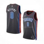 Maillot Oklahoma City Thunder Jalen Williams NO 8 Ville 2022-23 Gris