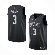 Maillot Orlando Magic Chuma Okeke NO 3 Ville 2022-23 Noir