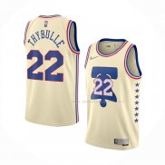 Maillot Philadelphia 76ers Matisse Thybulle NO 22 Earned 2020-21 Creme