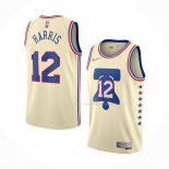 Maillot Philadelphia 76ers Tobias Harris NO 12 Earned 2020-21 Creme