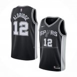 Maillot San Antonio Spurs Lamarcus Aldridge NO 12 Icon 2020-21 Noir