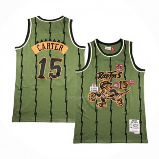 Maillot Toronto Raptors Vince Carter NO 15 Mitchell & Ness 1998-99 Vert