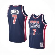 Maillot USA 1992 Larry Bird NO 7 Bleu