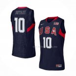 Maillot USA 2008 Kobe Bryant NO 10 Bleu