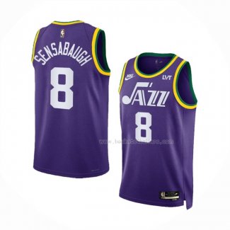 Maillot Utah Jazz Brice Sensabaugh NO 8 Classic 2023-24 Volet