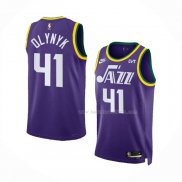 Maillot Utah Jazz Kelly Olynyk NO 41 Classic 2023-24 Volet